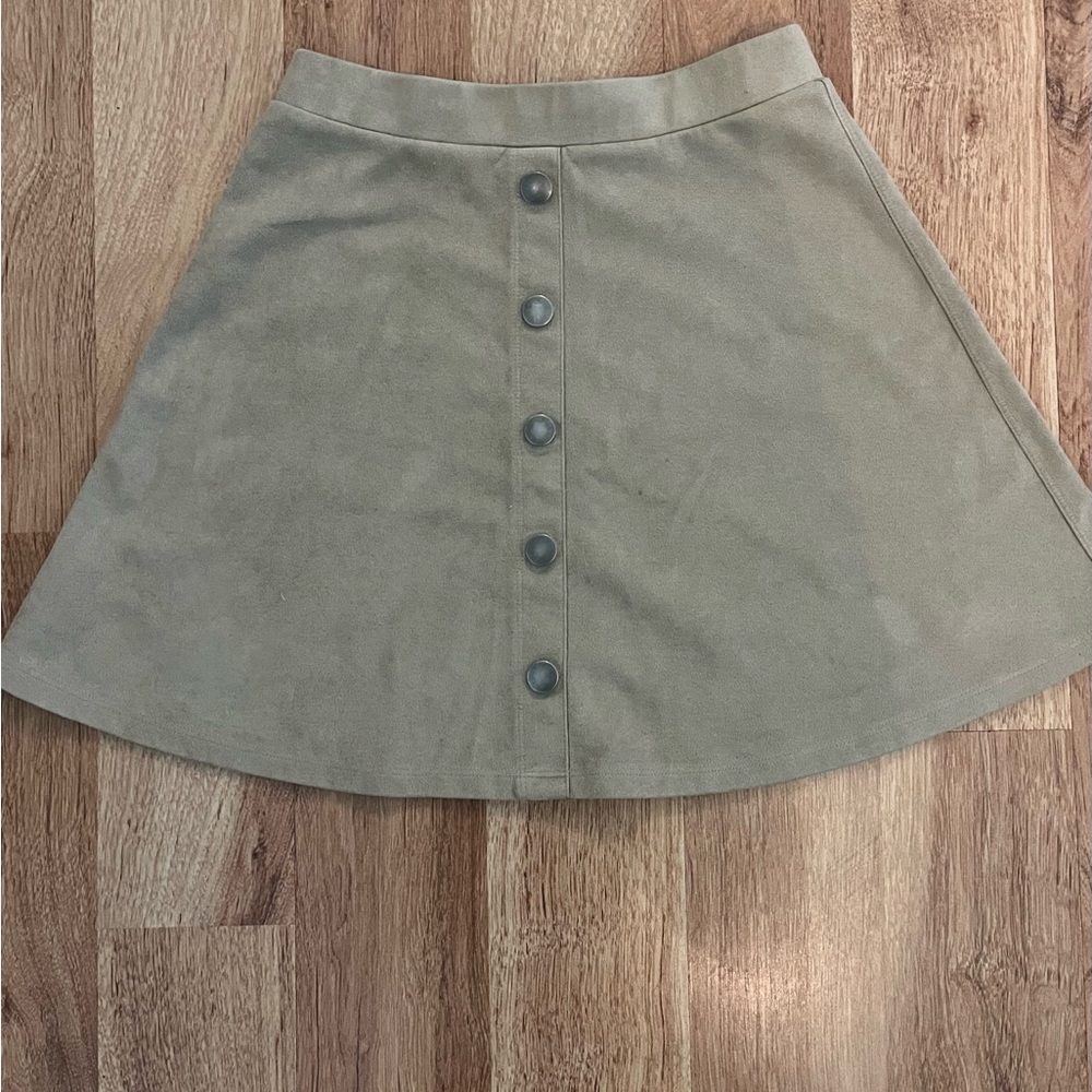 Harper Canyon Faux Suede Mini Skirt Size Medium - Picture 4 of 6